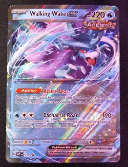 Pokemon TCG Walking Wake EX Full Art Holo 127 Scarlet & Violet NM English - Image 1