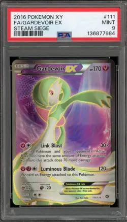 Pokemon Gardevoir EX XY Steam Siege Full Art #111 PSA 9 Mint - Image 1