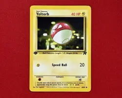 Pokemon Team Rocket Set 1st Edition Voltorb 69/82 Vintage LP - Image 1