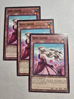 3x Rose Lover 1st Edition Common L5DD-ENA04 Yu-Gi-Oh! - Image 1