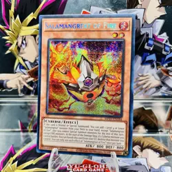 Yugioh Salamangreat of Fire MP25-EN144 Prismatic Secret Rare 1st Ed Near Mint - Image 1