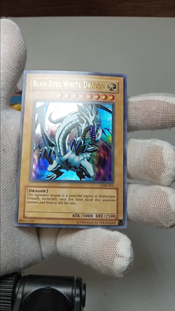 🔥L👀K🔥💎NM-GM💎2002 YuGiOh LOB-001 BLUE EYES WHITE DRAGON🥈UNL✨HOLO🥩UR🏆WAVY! - Image 2