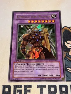 Elemental Hero Wildedge EEN-EN035 1st Edition Ultra Rare Yu-Gi-Oh MP - Image 2