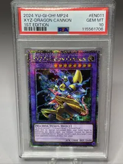 2024 Yu-Gi-Oh XYZ-Dragon Cannon MP24-EN011 Quarter Century SR PSA 10 (Aug 25) - Image 3