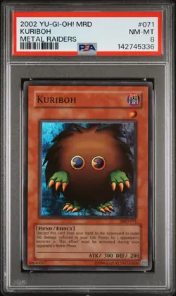 2002 YU-GI-OH! MRD-METAL RAIDERS #071 KURIBOH PSA 8 - Image 1