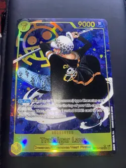 Bandai Trafalgar Law One Piece CCG OP10-119 Secret Rare Holo 9000 Power - Image 1