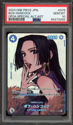 One Piece CCG Boa Hancock Japanese Special Alternate Art OP01-078 PSA 10 - Image 1