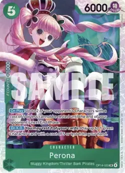 One Piece TCG Perona OP14-033 SR Super Rare THE AZURE SEA'S SEVEN - Image 1