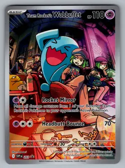 Team Rocket's Wobbuffet Promo SV: Scarlet & Violet Promo Cards 203 Pokemon NM - Image 1