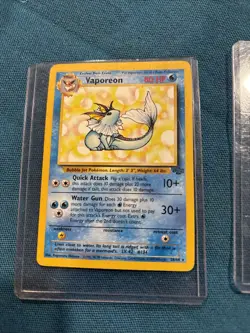 Vintage Pokemon cards Haunter Pidgeotto Vaporeon 1999 Kadabra 2000 Mew 2006 New - Image 2