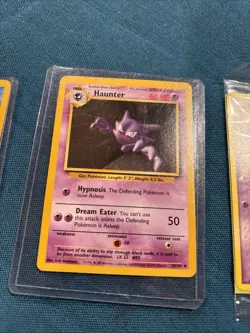 Vintage Pokemon cards Haunter Pidgeotto Vaporeon 1999 Kadabra 2000 Mew 2006 New - Image 3