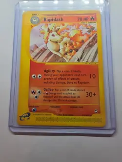 Rapidash 31/147 Pokemon TCG Aquapolis Non Holo Rare Card NM - Image 3