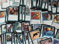 MTG Blue Old Frame Lot 200 Cards 1995-2003 English Vintage Bulk Collection A - Image 1