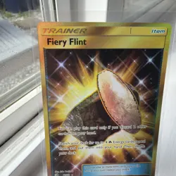 Pokemon Card - Fiery Flint Dragon Majesty 76/70 Secret Rare - Image 2