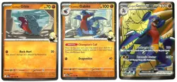 Cynthia’s Gible 102/182 Gabite 103/182 Garchomp 204 Promo Cards - Pokemon TCG - Image 1