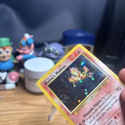 Pokemon Blaine's Moltres Holo Rare Unlimited Gym Heroes 1/132 Card 2000 MP - Image 3