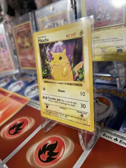 Pokemon Cards Error/Misprint Pikachu Ghost 1st Edition Stamp 58/102 - Image 3