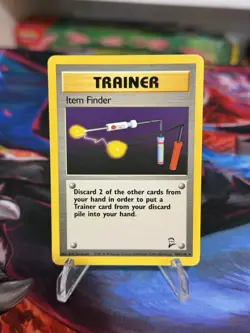 Pokemon TCG Trainer Item Finder 103/130 Card, Base Set 2 Rare - Image 1