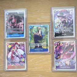 Bandai ONE PIECE Card Game EB03 Heroines Foil Super Rare - 5 Cards - Image 1
