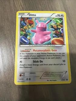 Pokemon TCG Ditto XY40 Black Star Promo Holo Card MP - Image 1