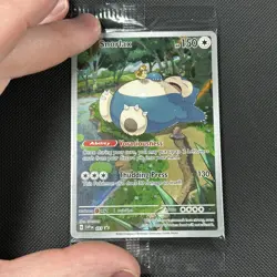 Pokemon TCG Snorlax SVP051 Holo 151 ETB Promo Sealed Card Illustration Rare - Image 1