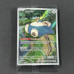 Pokemon TCG Snorlax SVP051 Holo 151 ETB Promo Sealed Card Illustration Rare - Image 2