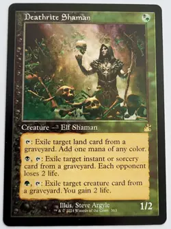 MTG Deathrite Shaman (Retro Frame) — Ravnica Remastered NM - Image 1
