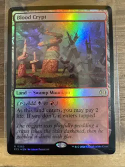 Blood Crypt FOIL 262 Lorwyn Eclipsed ECL MTG Regular Rare Land Unplayed Paquette - Image 1