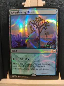 Overflowing Basin - Ripple Foil - MH3 Commander - NM (see pics) MTG - Image 1