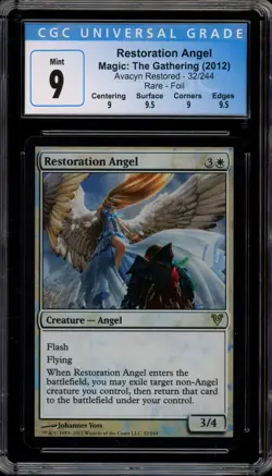 Magic MTG Restoration Angel Avacyn Restored Rare Foil #32 CGC 9 Mint - Image 1
