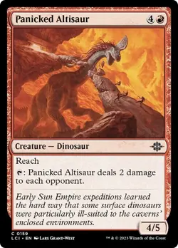FOIL PANICKED ALTISAUR x4 mtg NM Lost Caverns of Ixalan 4 Common - Image 1