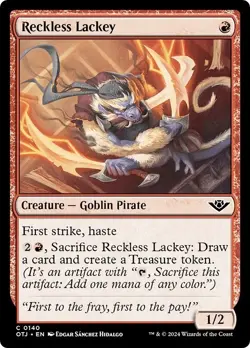 FOIL RECKLESS LACKEY x4 mtg EX-NM Outlaws of Thunder Junction 4 Common - Image 1
