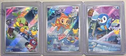 Pokemon First Partner Illustration Set Sinnoh Turtwig Chimchar Piplup - Image 1