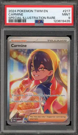 Pokemon Carmine Twilight Masquerade Special Illustration Rare #217 PSA 9 Mint - Image 1