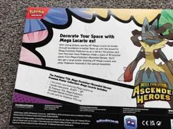 Pokemon TCG Ascended Heroes Mega Lucario Premium Poster Collection New - Image 2