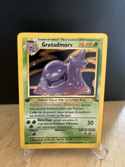 Pokemon TCG Muk 13/62 1st Edition Fossil Holo Rare French LP grotadmorv WOTC 99 - Image 1