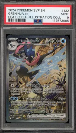 Pokemon Greninja ex SFA Special Illustration Coll. Promo SVP EN 132 PSA 9 Mint - Image 1