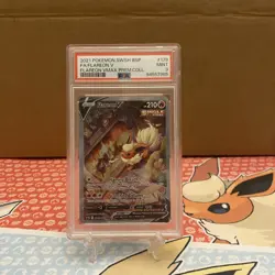 Pokemon 2021 Flareon V SWSH179 Full Art Flareon VMAX Premium Collection - PSA 9 - Image 1