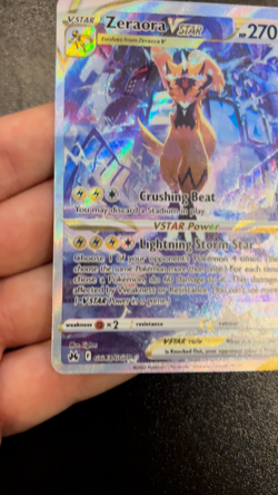 Zeraora VSTAR GG43/GG70 SWSH Crown Zenith Holo Rare VSTAR Pokemon TCG - NM - Image 2