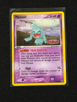 Pokemon TCG Wynaut 70/108 Holo Power Keepers STAMPED NM - Image 1