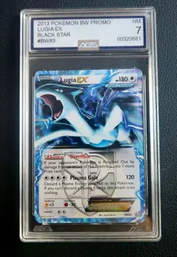 Pokemon Lugia Ex BW Promo Black Star Graded Slab 7. Great Artwork - Image 1