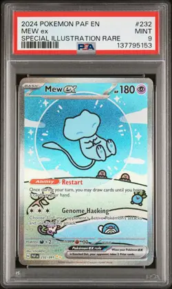 2024 Pokemon Paldean Fates Mew Ex #232 MINT PSA 9 Special Illus. Rare - Image 2