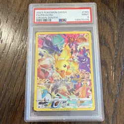 Pokemon Pikachu Crown Zenith Secret Rare Full Art Holo 160/159 PSA 9 2023 - Image 1