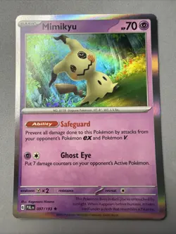Pokemon TCG * SV Paldea Evolved * 97/193 Mimikyu HOLO RARE * NM - Image 1