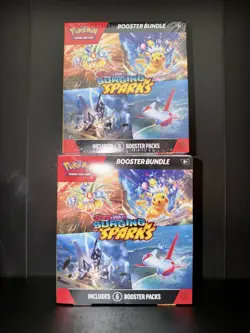 Pokemon TCG Lot of 2: Scarlet & Violet - Surging Sparks Booster Bundles Sealed - Image 1