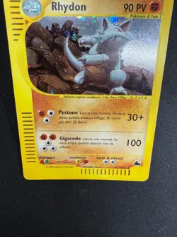 Pokemon Rhydon H27/H32 Skyridge Rara Holo Unlimited Wizards ITA Carte Vintage - Image 3