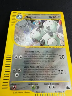 Pokemon Magneton H19/H32 Skyridge Rara Holo Unlimited Wizards ITA Carte Vintage - Image 4