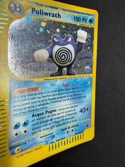 Pokemon Poliwrath 24/165 Expedition Rara Holo Unlimited Wizards IT Carte Vintage - Image 3