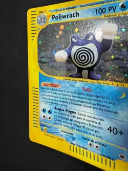 Pokemon Poliwrath 24/165 Expedition Rara Holo Unlimited Wizards IT Carte Vintage - Image 4