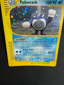 Pokemon Poliwrath 24/165 Expedition Rara Holo Unlimited Wizards IT Carte Vintage - Image 5